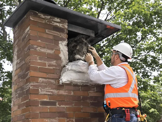 Humane removal of debris and animals by Boca Raton Chimney Sweep in Boca Raton, FL