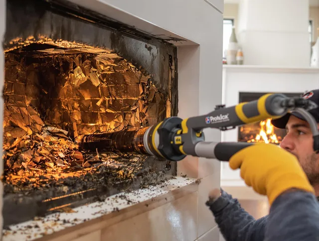 Professional chimney cleaning by Boca Raton Chimney Sweep in Boca Raton, FL