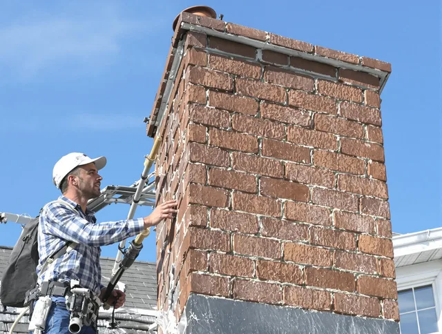 Brickwork for a chimney rebuild by Boca Raton Chimney Sweep in Boca Raton, FL