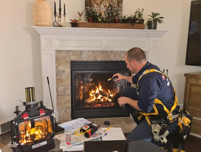 Safety-focused fireplace inspection by Boca Raton Chimney Sweep in Boca Raton, FL