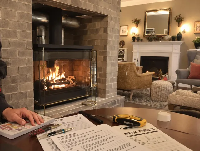 Boca Raton Chimney Sweep verifying fireplace safety measures in Boca Raton, FL