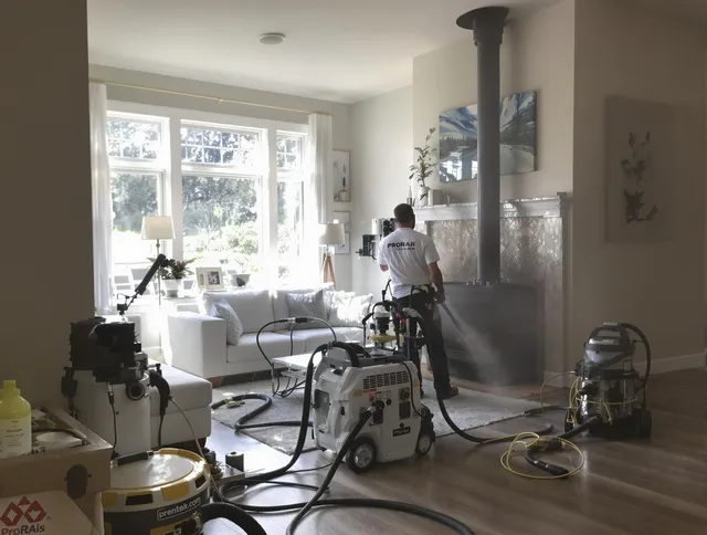 Soot removal service by Boca Raton Chimney Sweep for a fireplace in Boca Raton, FL